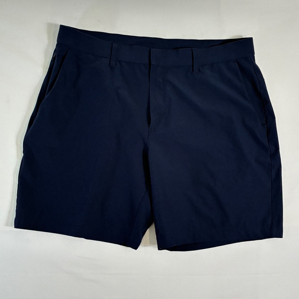 Fabletics Golf Shorts Mens 36* Navy Blue Performance Activewear Preppy Casual